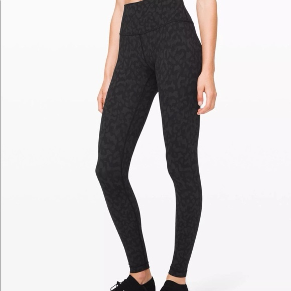 lululemon align 25” leopard camo leggings size 2